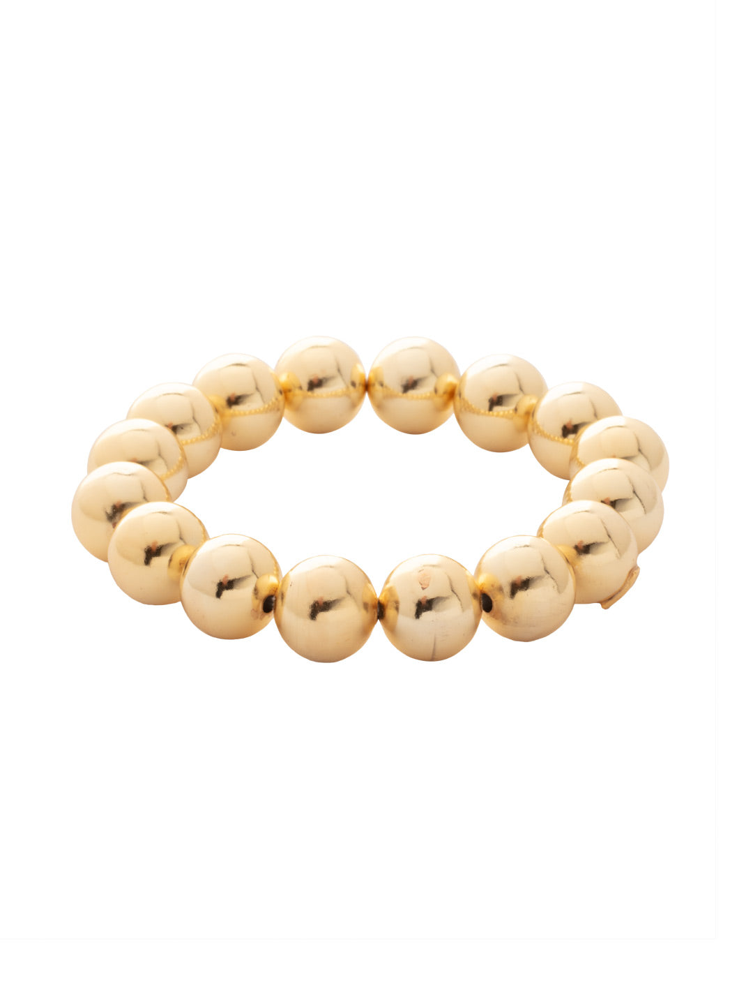 Chunky Zola Stretch Bracelet - 4BFS90BGMTL - <p>The Chunky Zola Stretch Bracelet features bold chunky metal beads on a sturdy jewelers' filament, stretching to fit most wrists comfortably, without the hassle of a clasp! (7 inches in diameter, fits average wrist sizes) From Sorrelli's Bare Metallic collection in our Bright Gold-tone finish.</p>