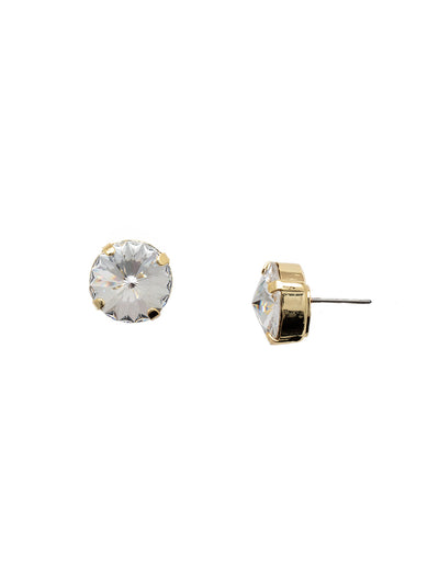 Nadine Stud Earrings - 4EEZ17BGCRY - <p>The Nadine Stud Earrings feature a single round cut crystal on a post. Need help picking a stud? <a href="https://www.sorrelli.com/blogs/sisterhood/round-stud-earrings-101-a-rundown-of-sizes-styles-and-sparkle">Check out our size guide!</a> From Sorrelli's Crystal collection in our Bright Gold-tone finish.</p>