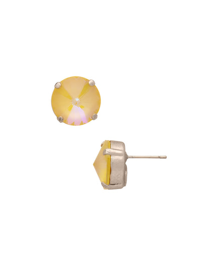Nadine Stud Earrings - 4EEZ17PDLTD - <p>The Nadine Stud Earrings feature a single round cut crystal on a post. Need help picking a stud? <a href="https://www.sorrelli.com/blogs/sisterhood/round-stud-earrings-101-a-rundown-of-sizes-styles-and-sparkle">Check out our size guide!</a> From Sorrelli's Light Topaz Delite collection in our Palladium finish.</p>