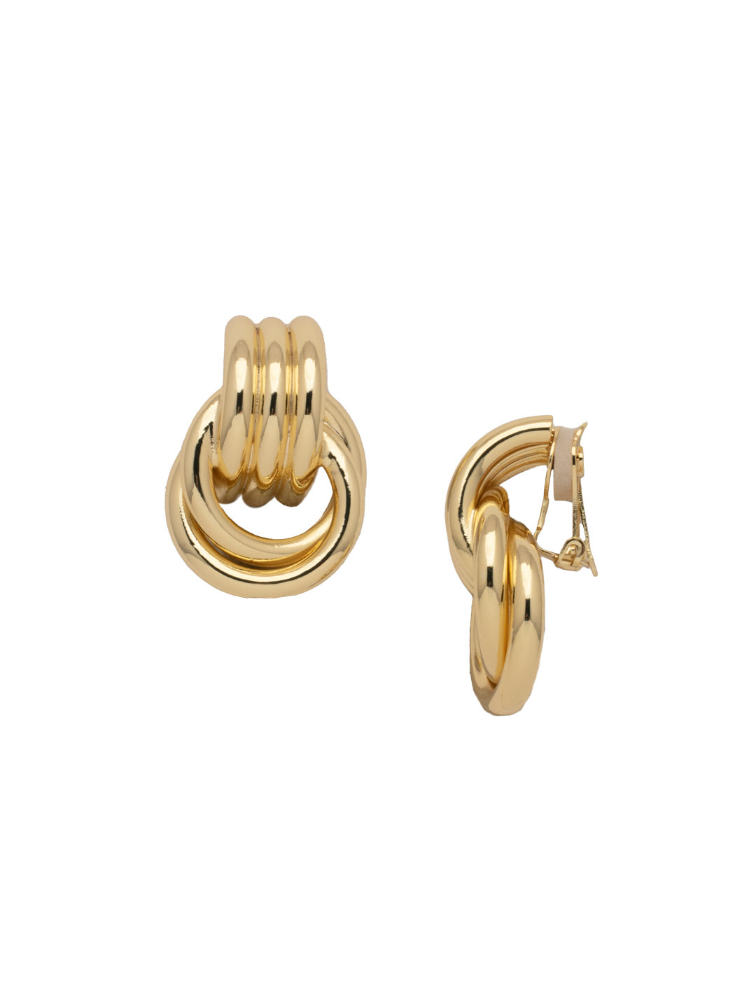 Babs Clip On Earrings - 4EFF16CBGMTL - <p>The Babs Clip On Earrings will elevate any outfit. Chunky metal links are fused together and sit on a comfortable and secure clip on backing, protecting your ear holes from any stretching. From Sorrelli's Bare Metallic collection in our Bright Gold-tone finish.</p>