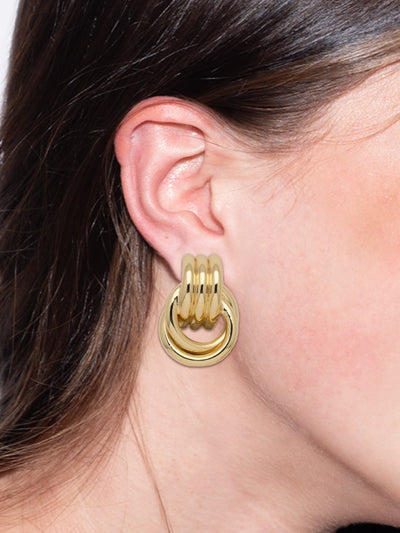 Babs Clip On Earrings - 4EFF16CBGMTL