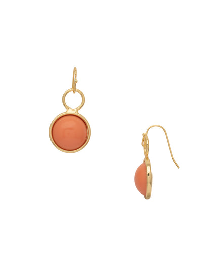 Donna Dangle Earrings - 4EFF30BGBML - <p>The Donna Dangle Earrings feature a round semi-precious stone on a classic French wire. From Sorrelli's BRIGHT MULTI collection in our Bright Gold-tone finish.</p>