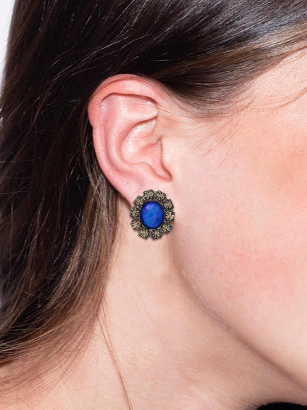 Lapis Stud Earrings - 4EFL20GMIND