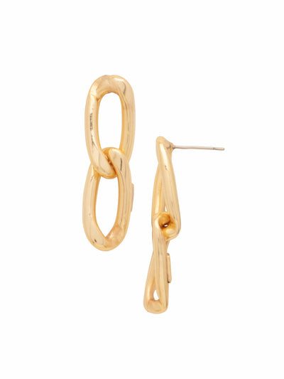 Kirby Dangle Earrings - 4EFP8BGMTL - <p>Elevate your look with the Kirby Dangle Earrings, showcasing elegant oval curb chains that dangle gracefully for a chic and contemporary style. These earrings effortlessly combine boldness and sophistication, making them a must-have accessory. From Sorrelli's Bare Metallic collection in our Bright Gold-tone finish.</p>