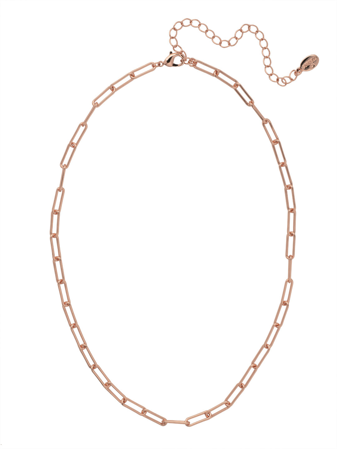 Jacinda Tennis Necklace - 4NES13RGCRY - <p>The Jacinda Tennis Necklace is our take on the paperclip link trend. It's a simple stunner you can wear for years and years to come. From Sorrelli's Crystal collection in our Rose Gold-tone finish.</p>