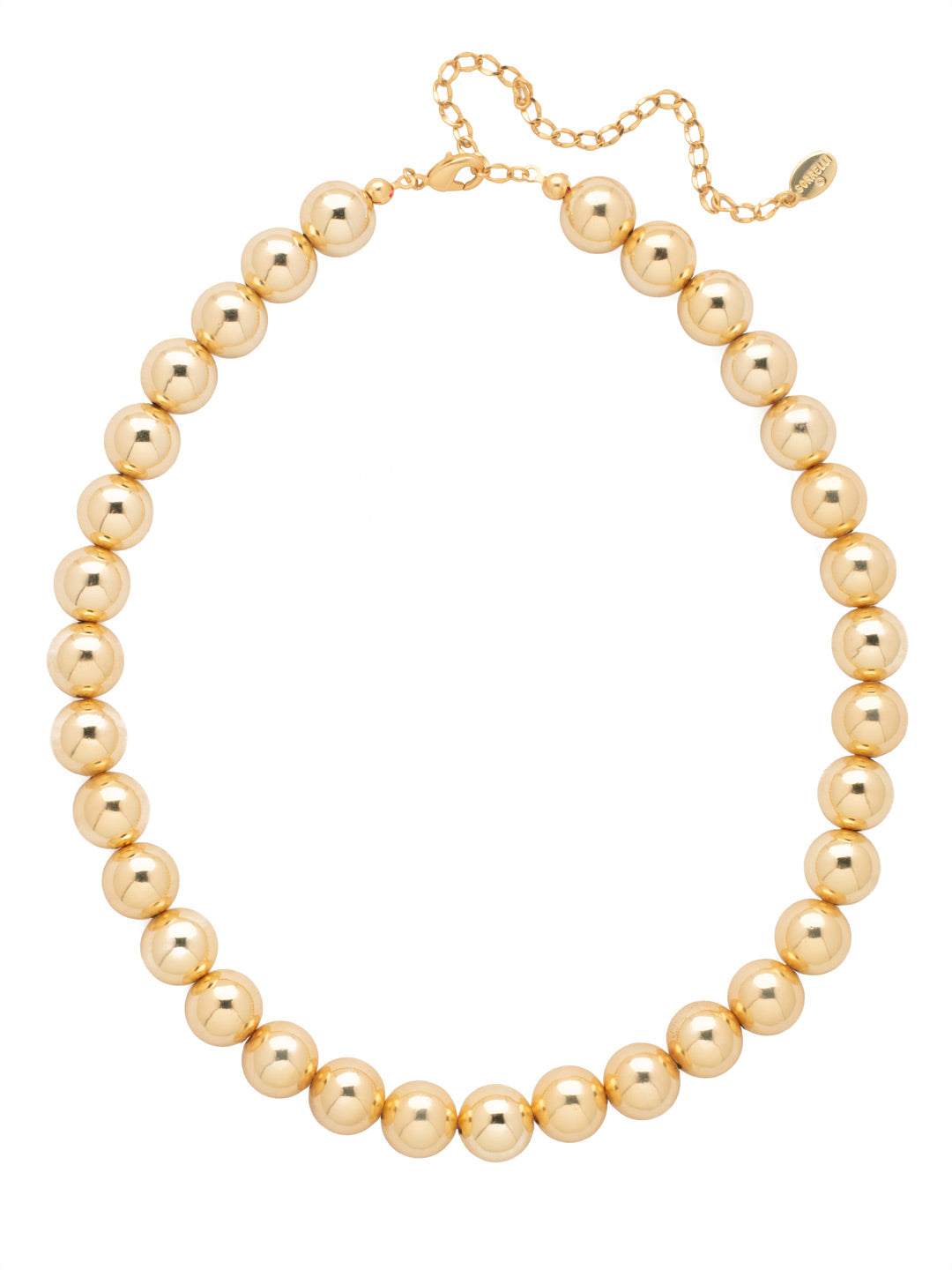 Chunky Zola Tennis Necklace - 4NFS90BGMTL - <p>The Chunky Zola Tennis Necklace features repeating metal beads on an adjustable chain, secured with a lobster claw clasp. From Sorrelli's Bare Metallic collection in our Bright Gold-tone finish.</p>