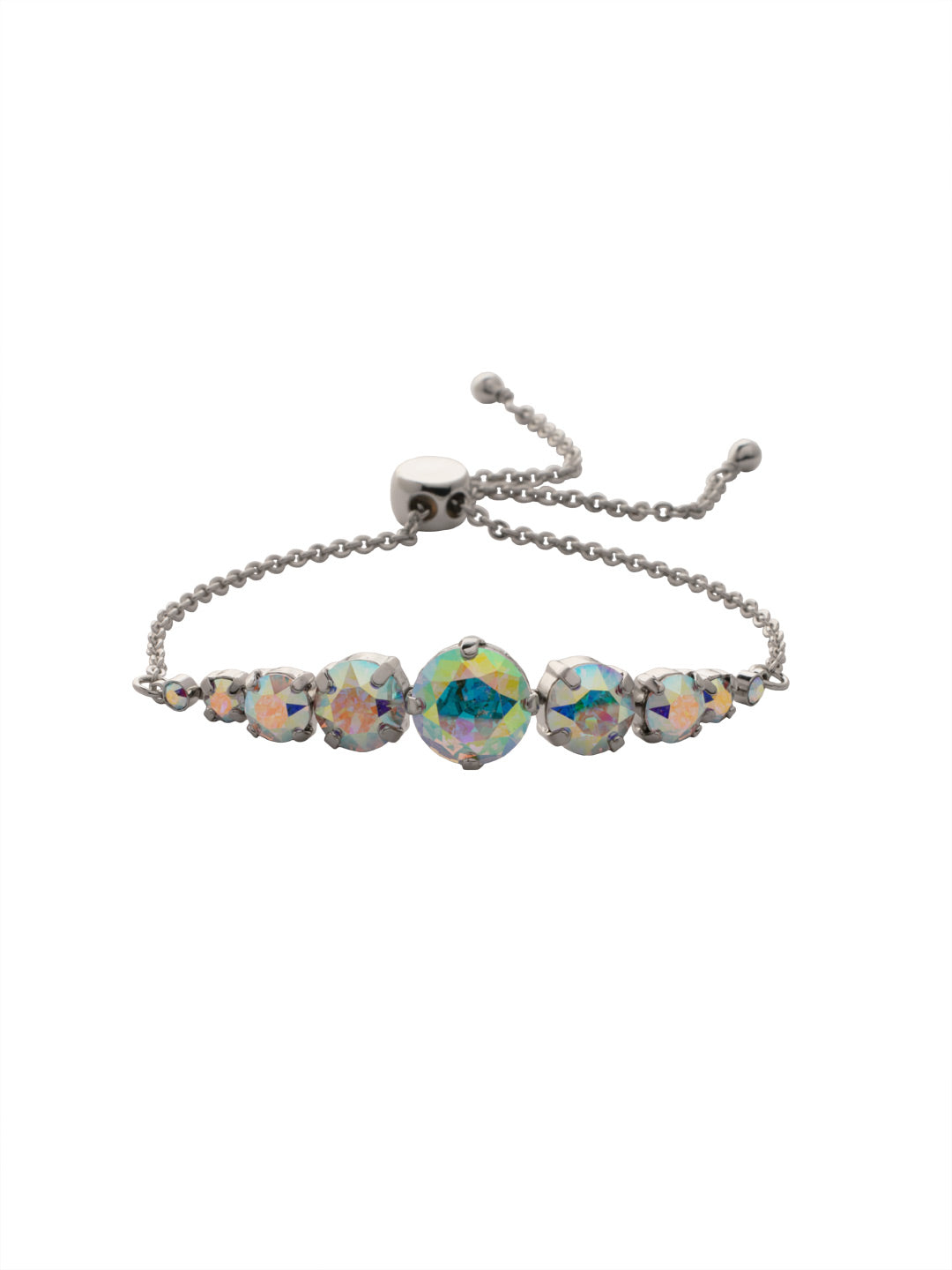 London Slider Bracelet - BCQ140PDCAB - <p>Slip on the London Slider Bracelet and adjust to your perfect fit. It's just the piece when you're looking to bling it on with some crystal sparkle. From Sorrelli's Crystal Aurora Borealis collection in our Palladium finish.</p>