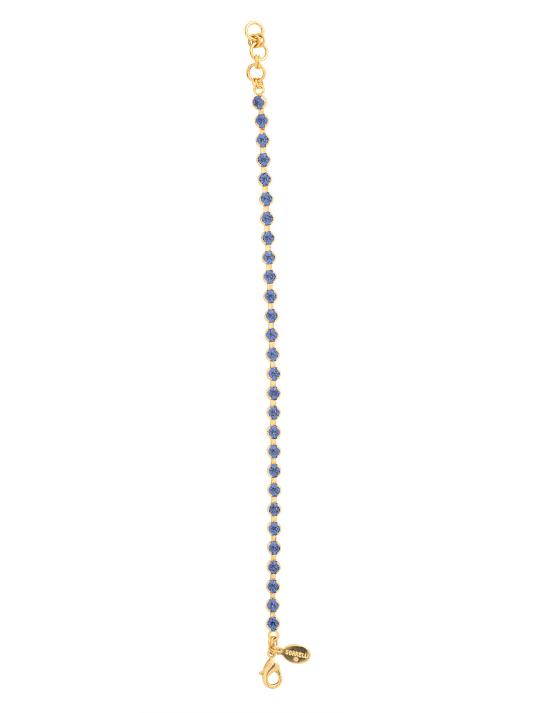 Marnie Tennis Bracelet - BFA2BGSAP - <p>The Marnie Tennis Bracelet is a classic that never goes out of style; a line of crystals are secured with a lobster clasp claw. From Sorrelli's Sapphire collection in our Bright Gold-tone finish.</p>