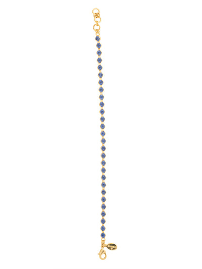 Marnie Tennis Bracelet - BFA2BGSAP - <p>The Marnie Tennis Bracelet is a classic that never goes out of style; a line of crystals are secured with a lobster clasp claw. From Sorrelli's Sapphire collection in our Bright Gold-tone finish.</p>