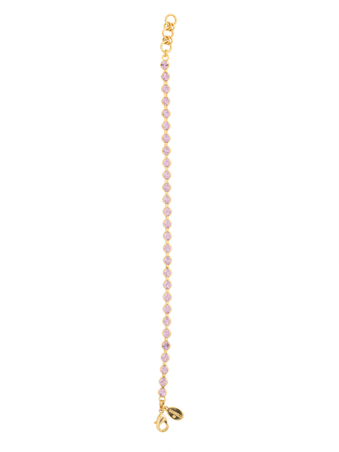 Marnie Tennis Bracelet - BFA2BGVI - <p>The Marnie Tennis Bracelet is a classic that never goes out of style; a line of crystals are secured with a lobster clasp claw. From Sorrelli's Violet collection in our Bright Gold-tone finish.</p>