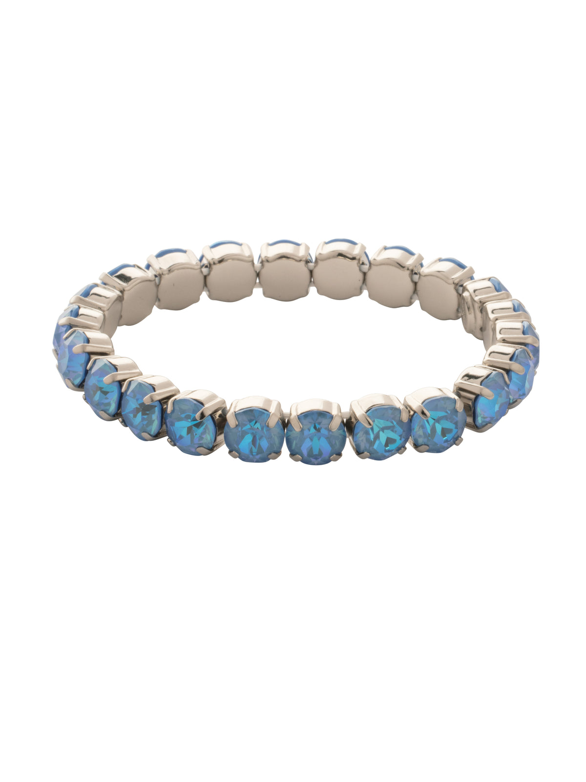 7 inch Sienna Stretch Bracelet - BFD50PDOCD - <p>A modern take on a classic style, the Sienna Stretch Bracelet features a line of crystals on a sturdy jewelers' filament, stretching to fit most wrists comfortably, without the hassle of a clasp! (7 inches in diameter, fits average wrist sizes) From Sorrelli's Ocean Delite collection in our Palladium finish.</p>