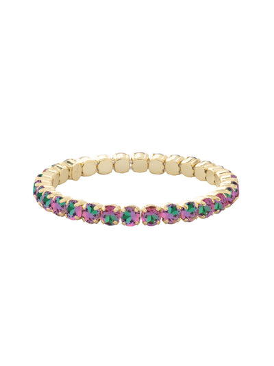 Mini Sienna Stretch Bracelet - BFD52BGHEL - <p>The Mini Sienna Stretch Bracelet is a mini take on a bestselling style! The Mini Sienna Stretch Bracelet features a line of small round crystals on a sturdy jewelers' filament, stretching to fit most wrists comfortably, without the hassle of a clasp! From Sorrelli's Heliotrope collection in our Bright Gold-tone finish.</p>