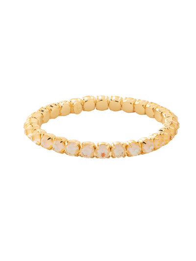 Mini Sienna Stretch Bracelet - BFD52BGLTD - <p>The Mini Sienna Stretch Bracelet is a mini take on a bestselling style! The Mini Sienna Stretch Bracelet features a line of small round crystals on a sturdy jewelers' filament, stretching to fit most wrists comfortably, without the hassle of a clasp! From Sorrelli's Light Topaz Delite collection in our Bright Gold-tone finish.</p>