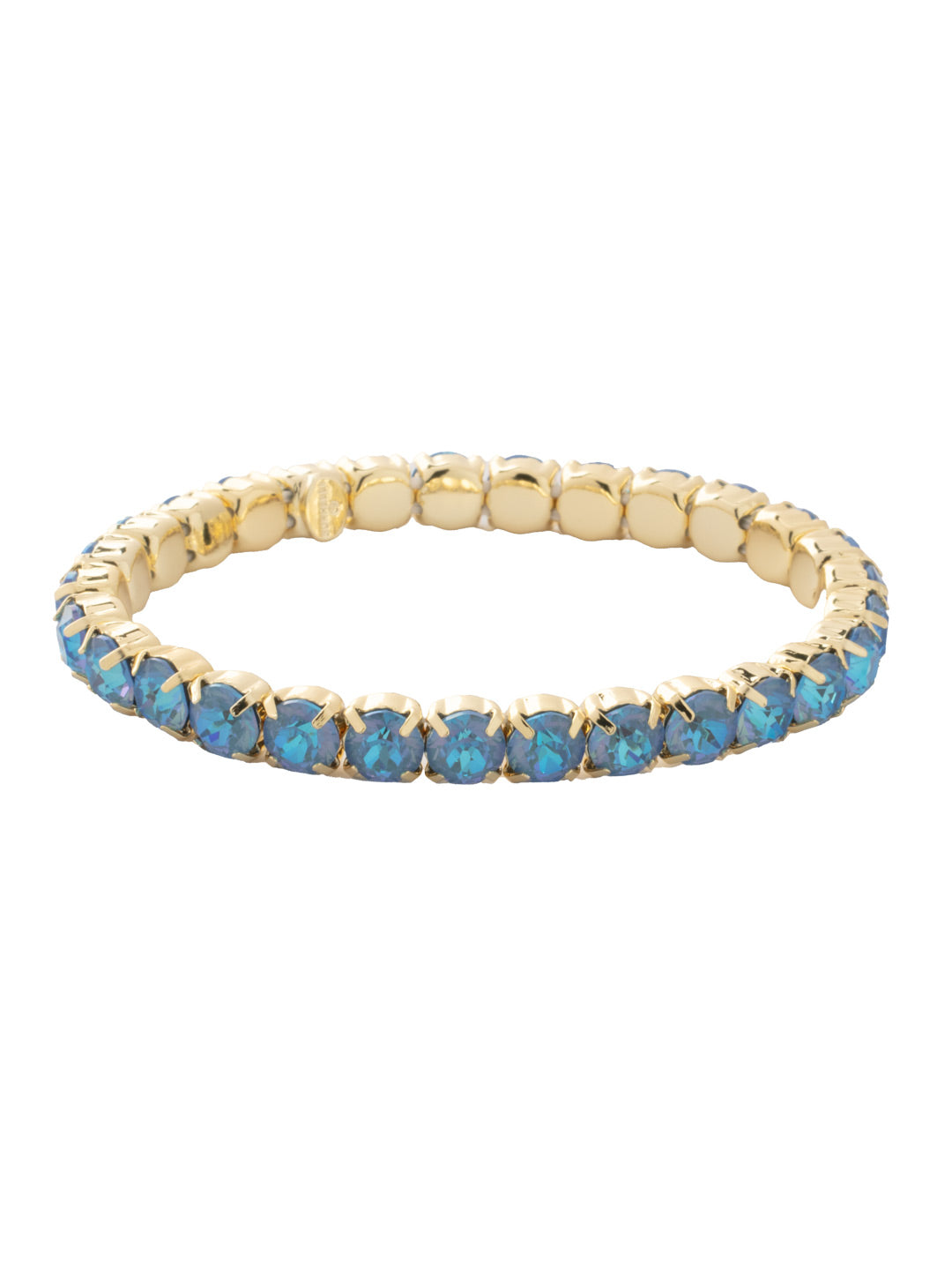 Mini Sienna Stretch Bracelet - BFD52BGOCD - <p>The Mini Sienna Stretch Bracelet is a mini take on a bestselling style! The Mini Sienna Stretch Bracelet features a line of small round crystals on a sturdy jewelers' filament, stretching to fit most wrists comfortably, without the hassle of a clasp! From Sorrelli's Ocean Delite collection in our Bright Gold-tone finish.</p>