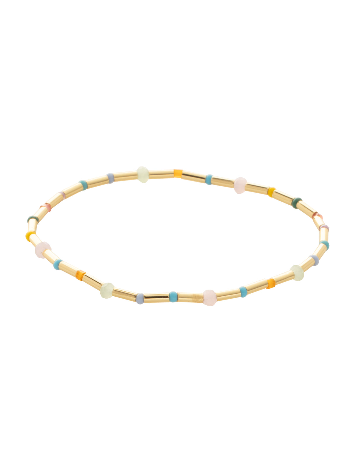 Jolly Stretch Bracelet - BFM42BGCON - <p>The Jolly Stretch Bracelet features delicate beads on a sturdy jewelers' filament, stretching to fit most wrists comfortably, without the hassle of a clasp! (7 inches in diameter, fits average wrist sizes) From Sorrelli's Confetti  collection in our Bright Gold-tone finish.</p>