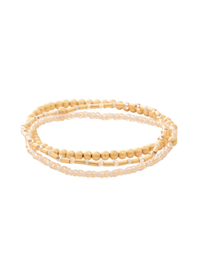 Trina Stretch Bracelet - BFM5MGGGO - <p>The Trina Stretch Bracelets features 3 assorted stretch bracelets; perfect to mix, match, and stack with your favorite bracelets! From Sorrelli's Golden Goddess collection in our Matte Gold-tone finish.</p>