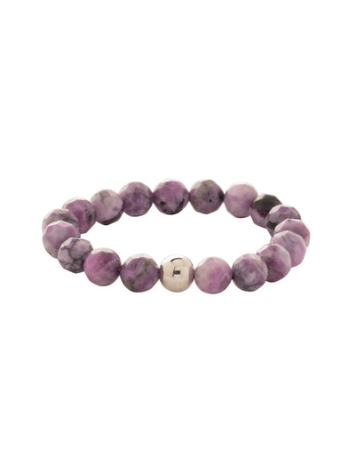 Caspian Stretch Bracelet - BFP44PDLCH - <p>The Caspian Stretch Bracelet features bold semi-precious beads on a sturdy jewelers' filament, stretching to fit most wrists comfortably, without the hassle of a clasp! (7 inches in diameter, fits average wrist sizes) From Sorrelli's Lilac Champagne collection in our Palladium finish.</p>