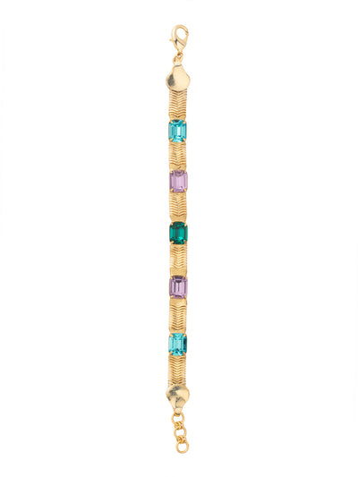 Sadie Tennis Bracelet - BFS2BGBRC - <p>The Sadie Tennis Bracelet features a smooth snake chain and shimmering emerald-cut crystals, this adjustable bracelet offers both elegance and versatility. Secured with a lobster claw clasp for a perfect fit every time. From Sorrelli's Berry Crush collection in our Bright Gold-tone finish.</p>