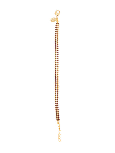 Mini Marnie Layered Tennis Bracelet - BFS31BGMS - <p>Featuring two layers of shimmering crystals, this classic line bracelet adds a touch of refined glamour. The adjustable design and lobster claw clasp ensure both style and comfort. From Sorrelli's Maple Syrup collection in our Bright Gold-tone finish.</p>