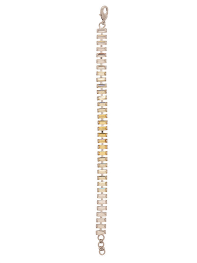 Bianca Tennis Bracelet - BFY5PDLZ - <p>The Bianca Tennis Bracelet features a line of baby baguette-cut crystals with an adjustable chain, and secured with a lobster claw clasp. From Sorrelli's Lemon Zest collection in our Palladium finish.</p>