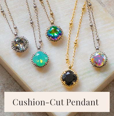 Cushion-Cut Pendant Necklace