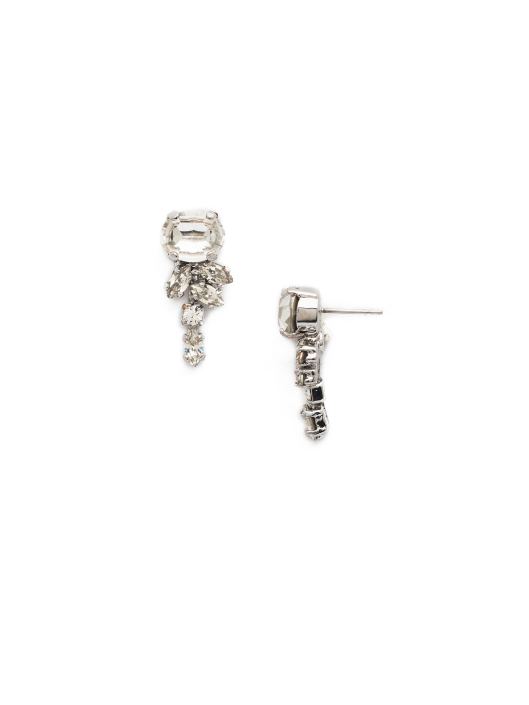 Dragonfly Stud Earring - EBN36PDCRY - <p>These petite post drop earrings are dragonfly inspired in shape. From Sorrelli's Crystal collection in our Palladium finish.</p>