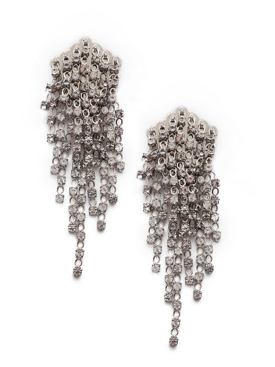 Madonna Statement Earring - EBW49CRHCRY - <p>The Madonna Statement Earrings feature layers of crystal embellishments on a comfortable clip back, creating a classic statement look that pairs perfect with the matching bracelet and necklace. From Sorrelli's Crystal collection in our Palladium Silver-tone finish.</p>