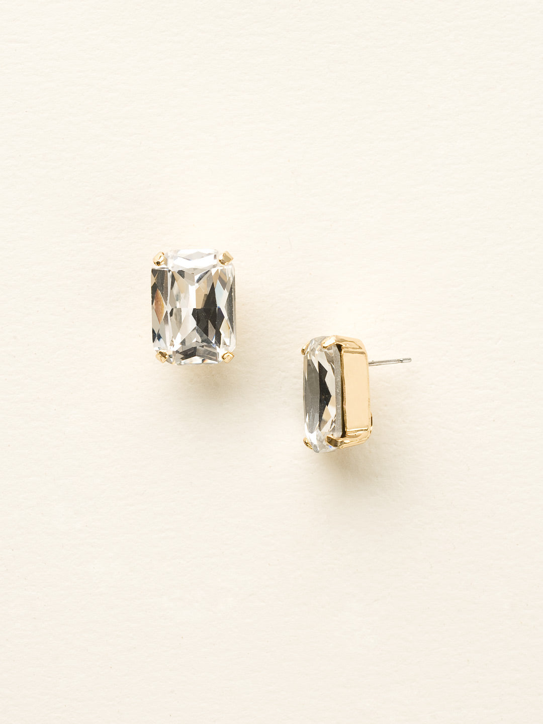 Brynn Stud Earrings - EBY44BGCCL - <p>The Brynn Stud Earrings can be worn alone or paired with a fabulous statement necklace for some added sparkle to any outfit. From Sorrelli's Crystal Clear collection in our Bright Gold-tone finish.</p>