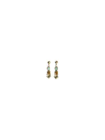 Linear Crystal Earring - ECK22ASAT - <p>From Sorrelli's Atlantis collection in our Antique Silver-tone finish.</p>