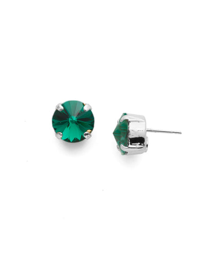 London Stud Earrings - ECM14PDEME - <p>Everyone needs a great pair of studs. Add some classic sparkle to any occasion with these stud earrings. Need help picking a stud? <a href="https://www.sorrelli.com/blogs/sisterhood/round-stud-earrings-101-a-rundown-of-sizes-styles-and-sparkle">Check out our size guide!</a> From Sorrelli's Emerald collection in our Palladium finish.</p>