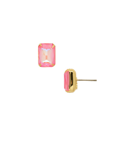 Everyday Stud Earrings - ECT11BGLRD - <p>Simple studs never go out of style! Try this single cut crystal on a post for everyday sparkle. From Sorrelli's Light Rose Delite collection in our Bright Gold-tone finish.</p>
