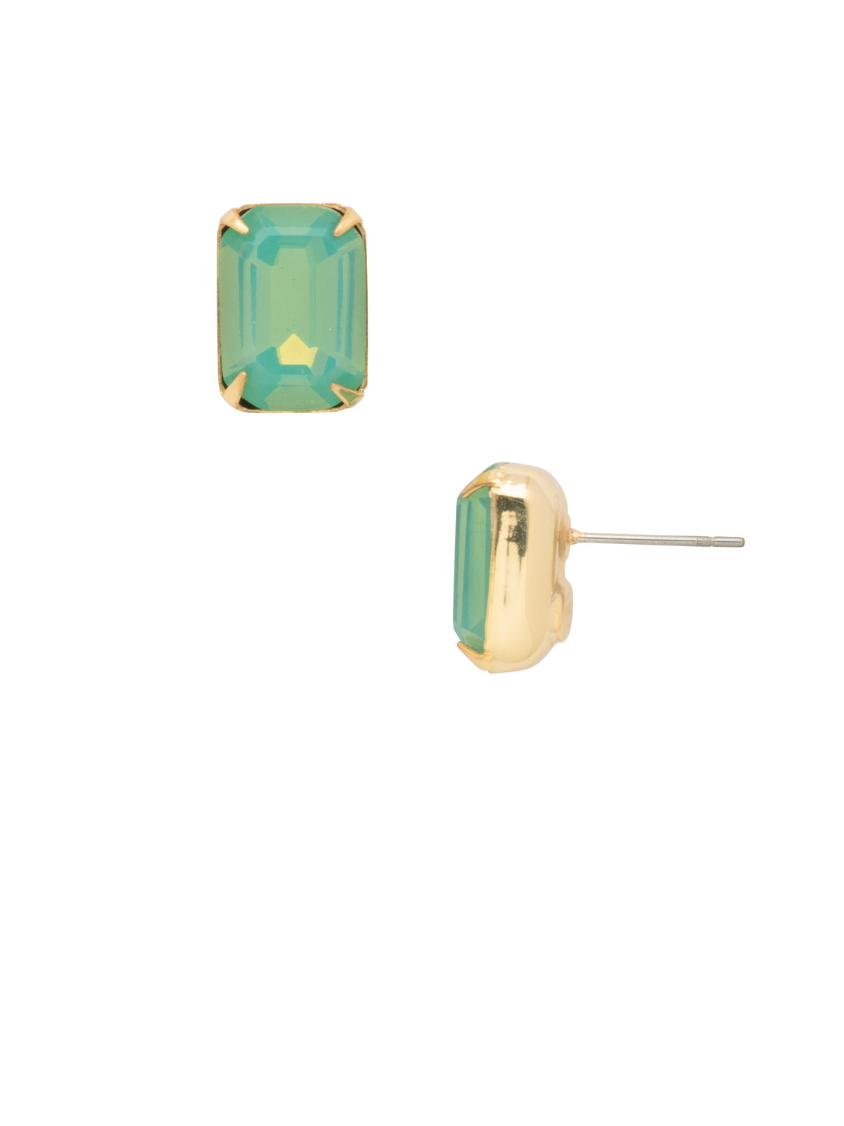 Everyday Stud Earrings - ECT11BGPAC - <p>Simple studs never go out of style! Try this single cut crystal on a post for everyday sparkle. From Sorrelli's Pacific Opal collection in our Bright Gold-tone finish.</p>