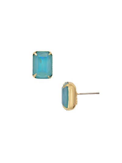 Everyday Stud Earrings - ECT11BGSBD - <p>Simple studs never go out of style! Try this single cut crystal on a post for everyday sparkle. From Sorrelli's Summer Blue Delite collection in our Bright Gold-tone finish.</p>