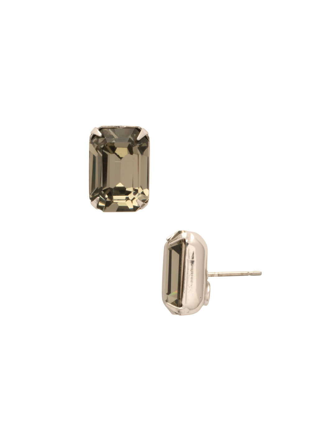 Everyday Stud Earrings - ECT11PDEM - <p>Simple studs never go out of style! Try this single cut crystal on a post for everyday sparkle. From Sorrelli's Evening Moon collection in our Palladium finish.</p>