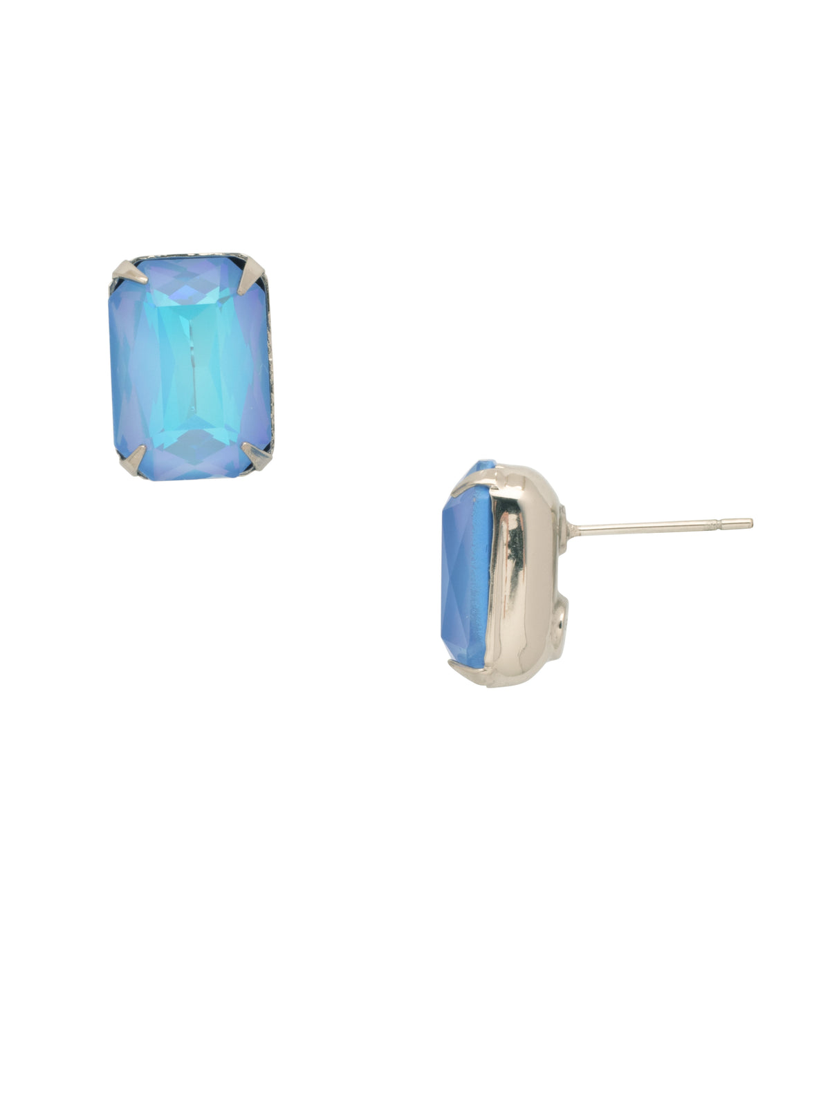 Everyday Stud Earrings - ECT11PDOCD - <p>Simple studs never go out of style! Try this single cut crystal on a post for everyday sparkle. From Sorrelli's Ocean Delite collection in our Palladium finish.</p>