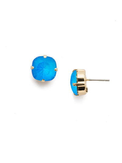 Halcyon Stud Earrings - EDH25BGBRC - <p>A beautiful, luminous cushion-cut crystal in a classic four-pronged setting that's ideal for everyday wear. From Sorrelli's Berry Crush collection in our Bright Gold-tone finish.</p>