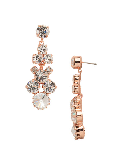 Well-Rounded Crystal Drop Dangle Earrings - EDH27RGCRY - <p>Our Well-Rounded Crystal Drop Earring features an array of round crystals cascading from a post. Crystal clusters form this exquisite earring for a magnificent statement. From Sorrelli's Crystal collection in our Rose Gold-tone finish.</p>