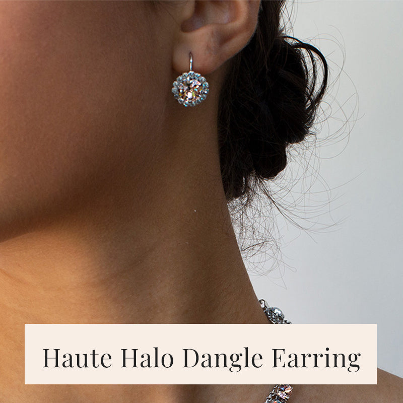 EDL10 Haute Halo Dangle Earring