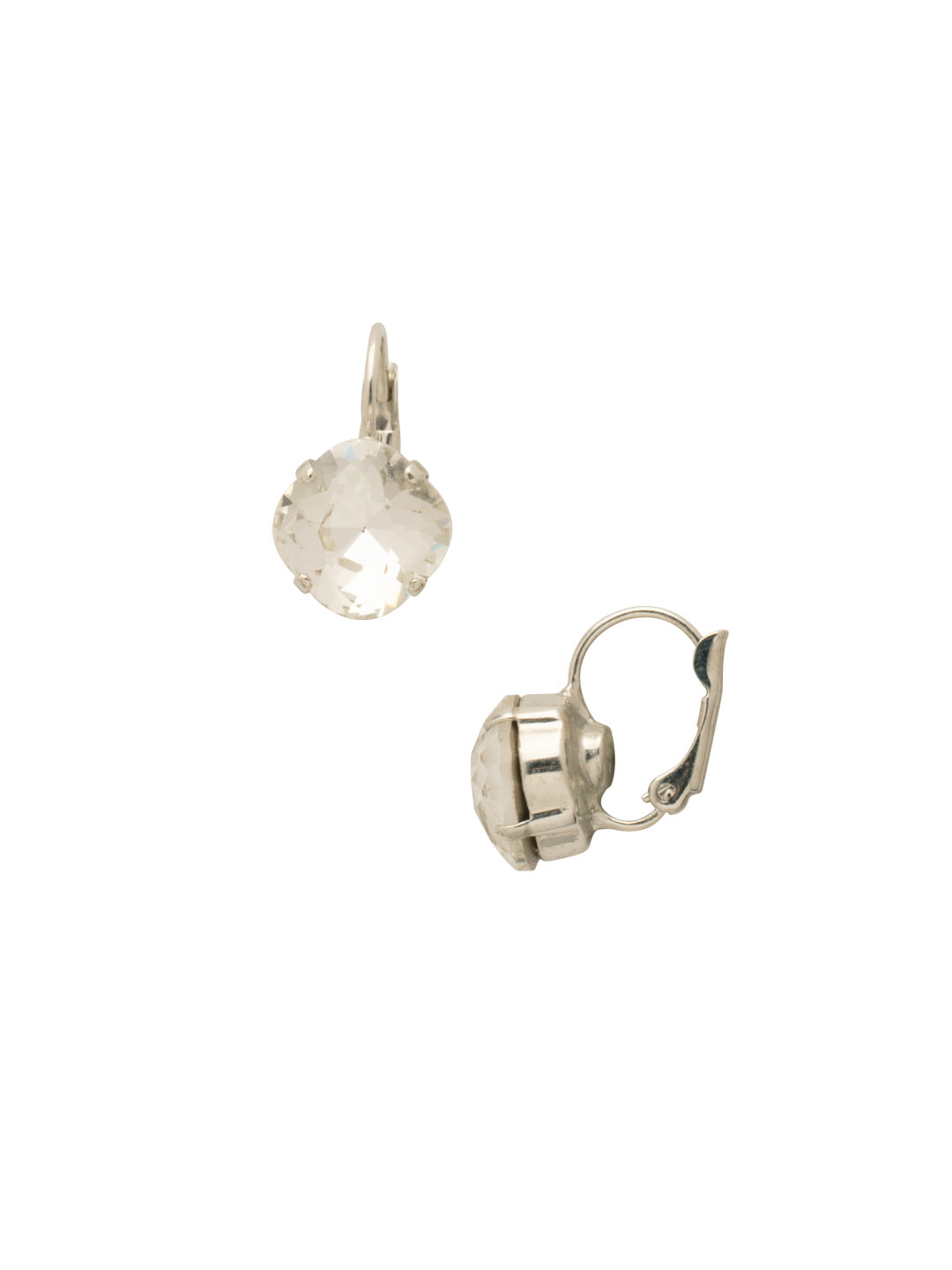 Cushion-Cut Dangle Earrings - EDL12RHCRY