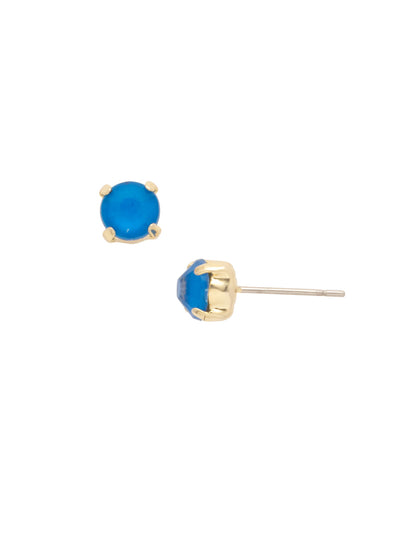 Jayda Stud Earrings - EDN32BGBRC - <p>The Jayda Stud Earrings are the perfect every day wardrobe staple. A round crystal nestles perfectly in a metal plated post with four prongs. </p><p>Need help picking a stud? <a href="https://www.sorrelli.com/blogs/sisterhood/round-stud-earrings-101-a-rundown-of-sizes-styles-and-sparkle">Check out our size guide!</a> From Sorrelli's Berry Crush collection in our Bright Gold-tone finish.</p>