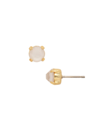 Jayda Stud Earrings - EDN32BGICL - <p>The Jayda Stud Earrings are the perfect every day wardrobe staple. A round crystal nestles perfectly in a metal plated post with four prongs. </p><p>Need help picking a stud? <a href="https://www.sorrelli.com/blogs/sisterhood/round-stud-earrings-101-a-rundown-of-sizes-styles-and-sparkle">Check out our size guide!</a> From Sorrelli's Icicle collection in our Bright Gold-tone finish.</p>