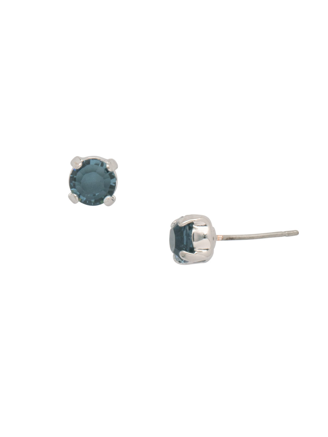 Jayda Stud Earrings - EDN32PDMON - <p>The Jayda Stud Earrings are the perfect every day wardrobe staple. A round crystal nestles perfectly in a metal plated post with four prongs. </p><p>Need help picking a stud? <a href="https://www.sorrelli.com/blogs/sisterhood/round-stud-earrings-101-a-rundown-of-sizes-styles-and-sparkle">Check out our size guide!</a> From Sorrelli's Montana collection in our Palladium finish.</p>