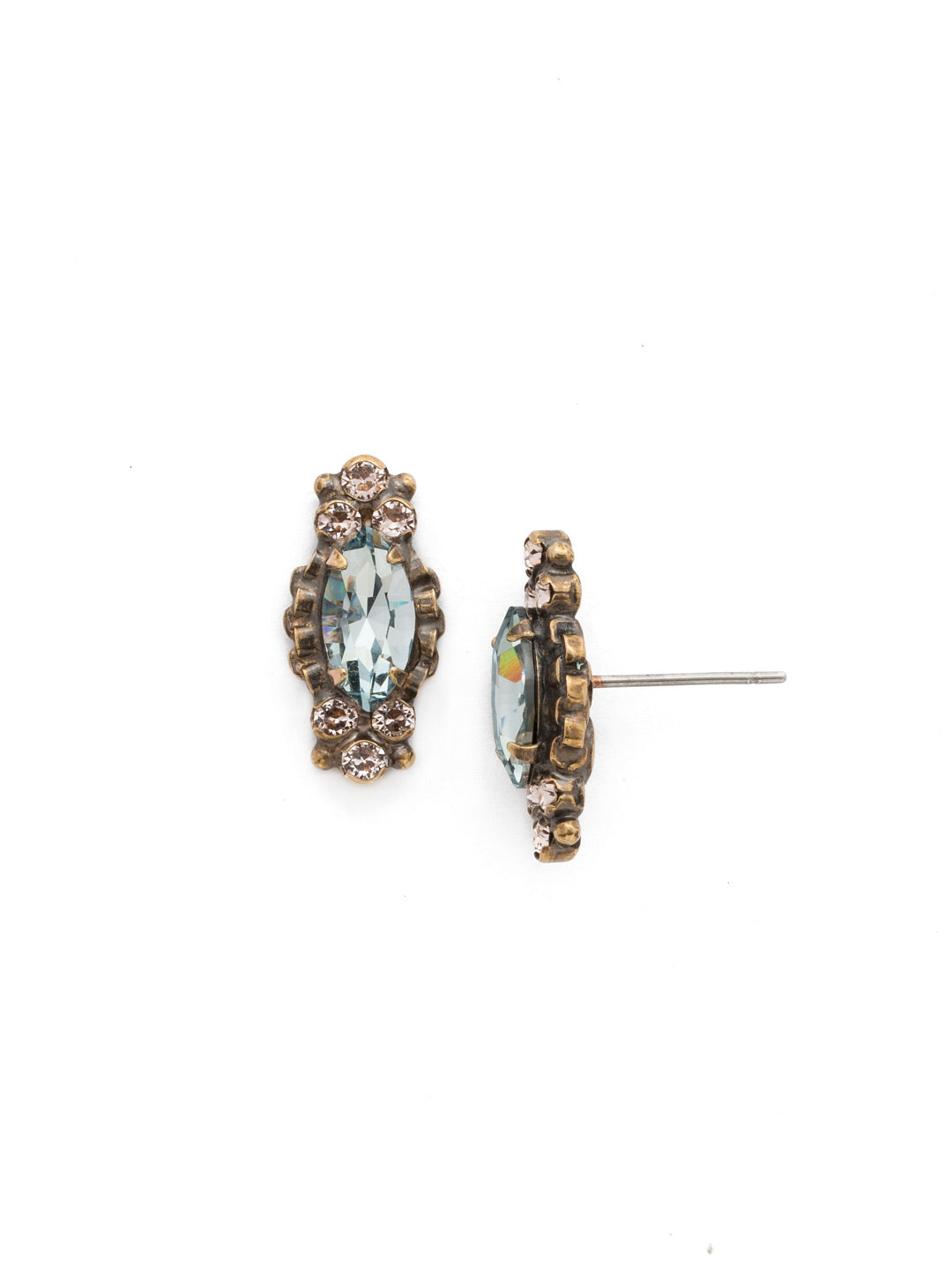 Fall 2017 One-of-a-Kind Earring - EDN75AGCMI - <p>Fall 2017 limited edition style. From Sorrelli's Coastal Mist collection in our Antique Gold-tone finish.</p>