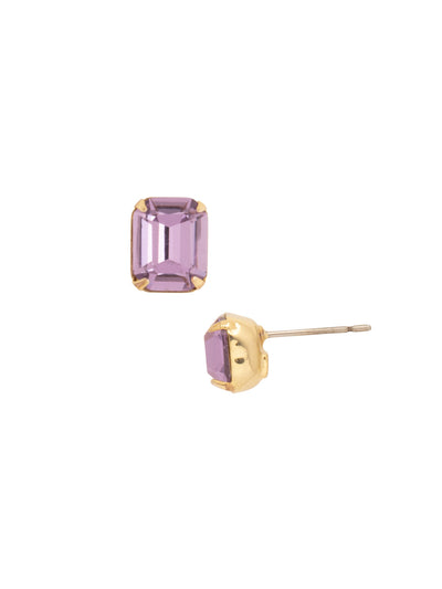 Octavia Stud Earrings - EDU53BGBRC - <p>These rounded emerald cut stud earrings can be worn alone or paired with anything for just a bit of extra bling! From Sorrelli's Berry Crush collection in our Bright Gold-tone finish.</p>