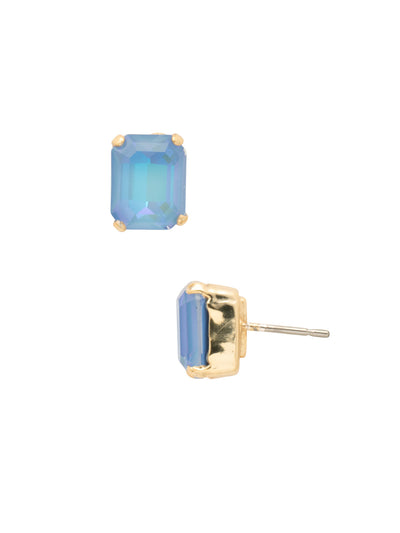 Octavia Stud Earrings - EDU53BGOCD - <p>These rounded emerald cut stud earrings can be worn alone or paired with anything for just a bit of extra bling! From Sorrelli's Ocean Delite collection in our Bright Gold-tone finish.</p>