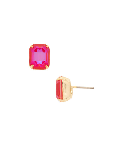 Octavia Stud Earrings - EDU53BGRCP - <p>These rounded emerald cut stud earrings can be worn alone or paired with anything for just a bit of extra bling! From Sorrelli's Red Carpet collection in our Bright Gold-tone finish.</p>