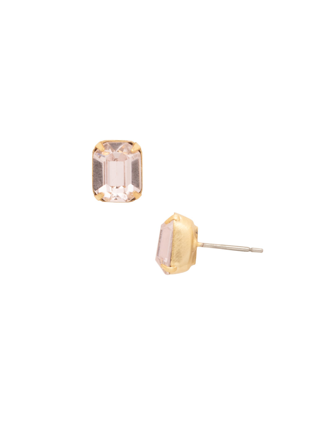 Octavia Stud Earrings - EDU53MGGGO - <p>These rounded emerald cut stud earrings can be worn alone or paired with anything for just a bit of extra bling! From Sorrelli's Golden Goddess collection in our Matte Gold-tone finish.</p>