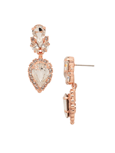 Sea Change Dangle Earrings - EDZ38RGCRY - <p>A cluster of crystals anchors this teardrop crystal in a stunning antique finish perfect to add a bit of sparkle to your look. From Sorrelli's Crystal collection in our Rose Gold-tone finish.</p>