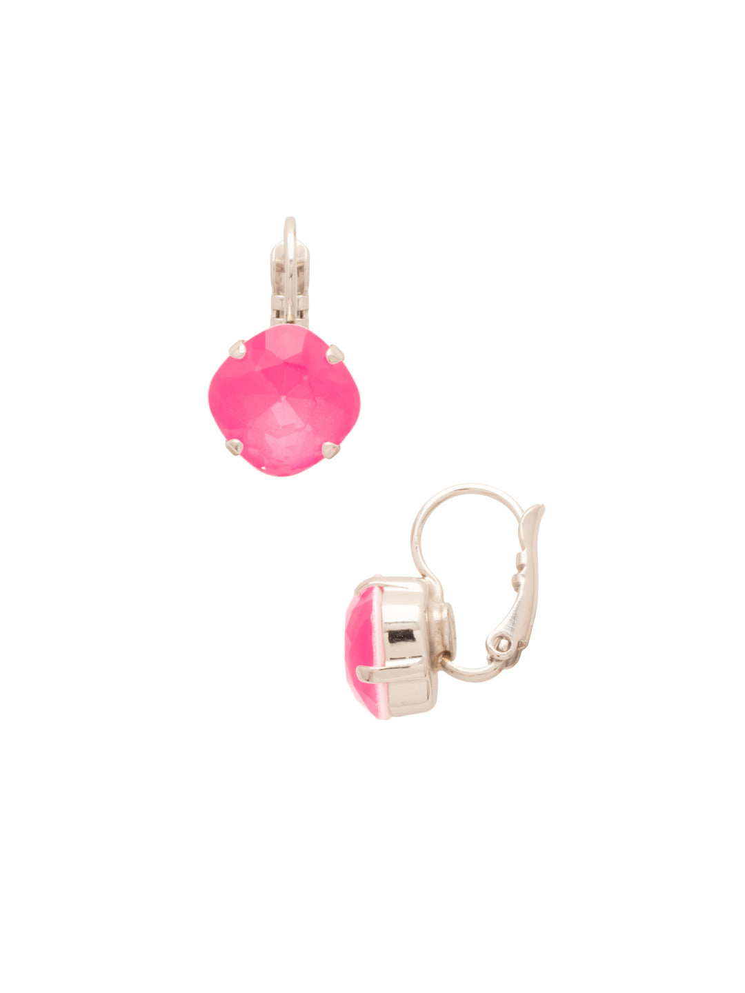 Talia Dangle Earrings - EEU203PDETP - <p>The pefect dangle earring does exist. The Talia Dangle Earring will never go out of style with a stunning cushion cut crystal. From Sorrelli's Electric Pink collection in our Palladium finish.</p>