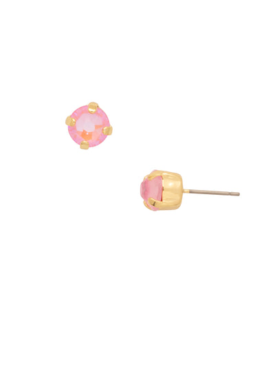 Simple Stud Earrings - EFC99BGLRD - <p>The Simple Stud Earrings feature a single solid crystal on a surgical steel post, creating a small but sparkly everyday staple! Need help picking a stud? <a href="https://www.sorrelli.com/blogs/sisterhood/round-stud-earrings-101-a-rundown-of-sizes-styles-and-sparkle">Check out our size guide!</a> From Sorrelli's Light Rose Delite collection in our Bright Gold-tone finish.</p>